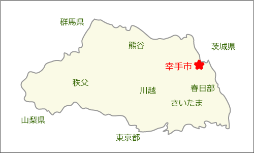 埼玉県の地図